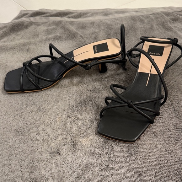 Dolce Vita Shoes - Dolce Vita Black Strappy Kitten Heels Size 9 NEVER WORN